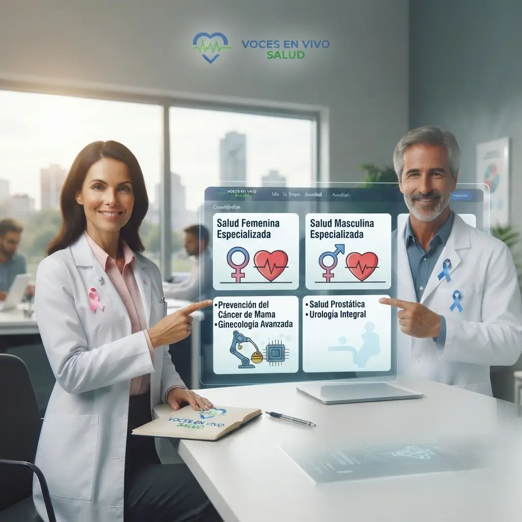 Inicio salud especializada femenina masculina voces en vivo salud.